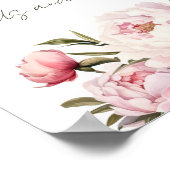 Babydusche Wasserfarbenkarten und Geschenke Poster (Ecke)