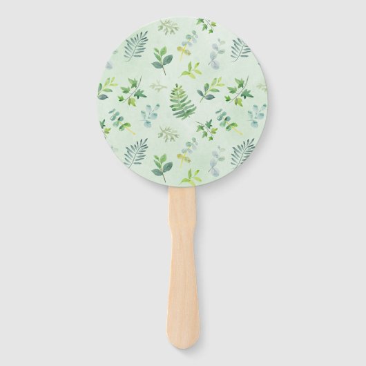 Babydusche Wasserfarbenwelt Wreath Fächer (Rückseite)