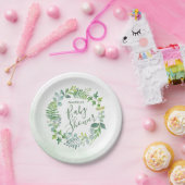 Babydusche Wasserfarbenwelt Wreath Pappteller (Party)