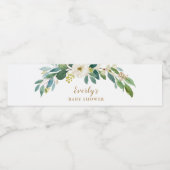 Babydusche Wasserflaschen Etiketten | Grünflächen (Einzelnes Label)