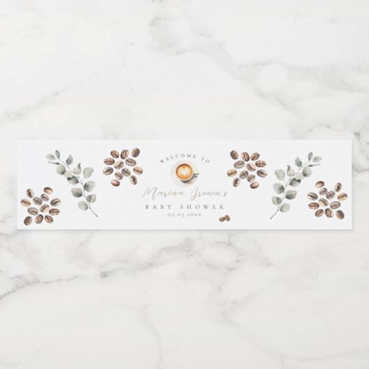 Babydusche Wasserflaschenetikett (Einzelnes Label)