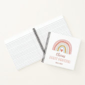 Babydusche Watercolor Boho Rainbow Notizblock (Innenseite)
