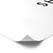 Babydusche (Watercolor Rainbow) Begrüßungszeichen Poster (Ecke)