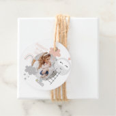 Babydusche Weg zum Mond Danke Foto Geschenkanhänger (Beispiel)