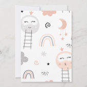 Babydusche Weg zum Mond Einladung (Rückseite)