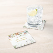 Babydusche weich rot Rosa Blütentropfen Untersetzer (Vor Ort)