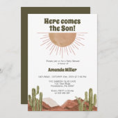 Babydusche Western Save The Date (Vorne/Hinten)