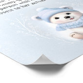 Babydusche wie groß ist Mama's Bauchspiel Poster (Ecke)