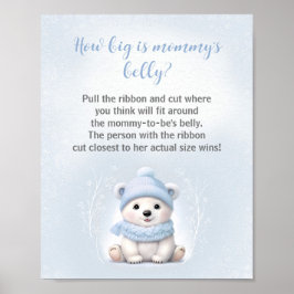 Babydusche wie groß ist Mama's Bauchspiel Poster