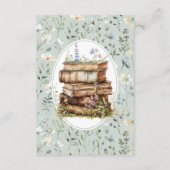 Babydusche Wildblume, bringen Sie ein Babybuch Begleitkarte (Rückseite)