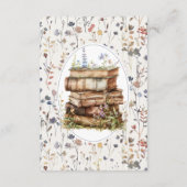 Babydusche Wildblume, bringen Sie ein Babybuch Begleitkarte (Rückseite)