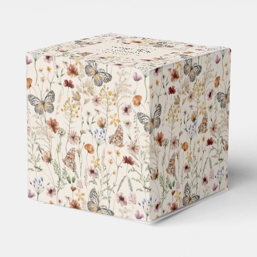 Babydusche Wildblume Geschenkschachtel (Rückseite)