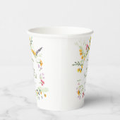 Babydusche Wildblumen Tischgeschirr Dekoration Pap Pappbecher (Rechts)