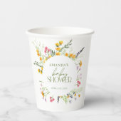 Babydusche Wildblumen Tischgeschirr Dekoration Pap Pappbecher (Vorderseite)