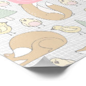 Babydusche Willkommen bei Woodland Creatures Poster (Ecke)