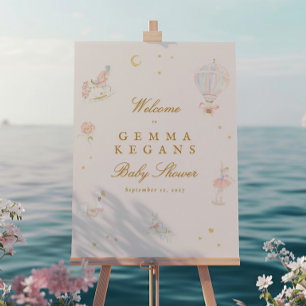 Babydusche-Willkommensschild Poster