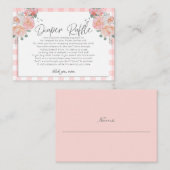 Babydusche-Windeln | FUNNY Baby Coral Begleitkarte (Vorne/Hinten)