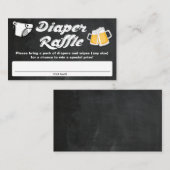 Babydusche Windeln Raffelkarten Begleitkarte (Vorne/Hinten)