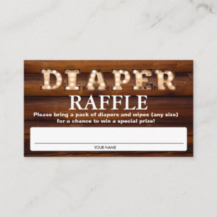 Babydusche Windeln Raffelkarten Begleitkarte