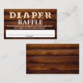 Babydusche Windeln Raffelkarten Begleitkarte (Vorne/Hinten)