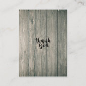 Babydusche Windeln Raffle Ticket Blume Holz Light Begleitkarte (Rückseite)