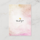 Babydusche Windeln Raffle Ticket Bohemische Blume Begleitkarte (Rückseite)