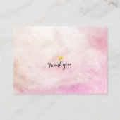 Babydusche Windeln Raffle Ticket Bohemische Blume Begleitkarte (Rückseite)