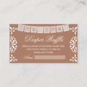 Babydusche-Windeln-Umschließkarte Begleitkarte (Vorderseite)