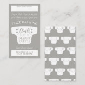 Babydusche Windeln Windeln Raffle Tickets leicht g Begleitkarte (Vorne/Hinten)