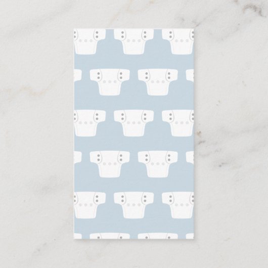 Babydusche Windeln Windeln Raffle Tickets Light Bl Begleitkarte (Rückseite)