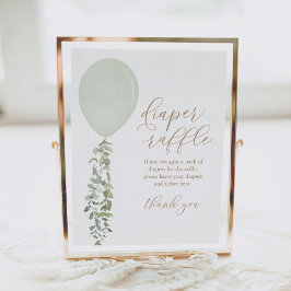 Babydusche Windelwanne (auf englisch) Poster