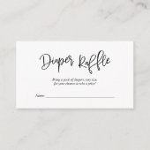 Babydusche Windelwanne, Creative Black Script Begleitkarte (Vorderseite)