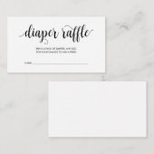 Babydusche Windelwanne, modernes rustikales Schwar Begleitkarte (Vorne/Hinten)