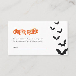 Babydusche-Windelwaschkarte für Fledermäuse Visitenkarte