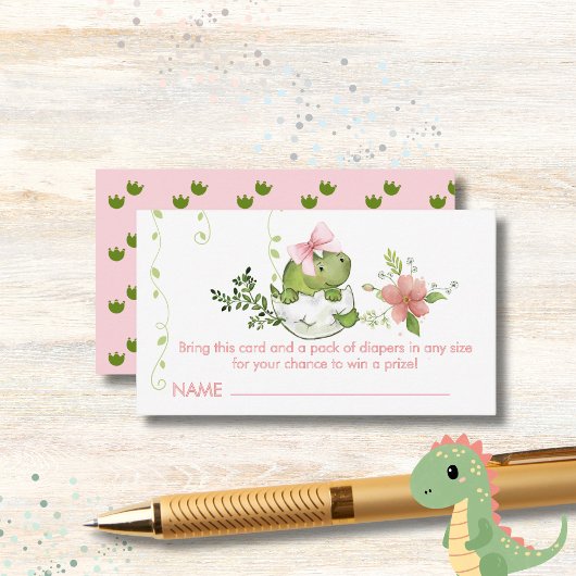 Babydusche-Windelwaschkarte für Mädchen Begleitkarte