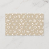 Babydusche-Windelwaschkarte | Mint und Tan Begleitkarte (Rückseite)