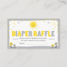 Babydusche Windelwaschkarte Sunshine Neutral