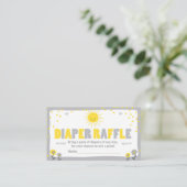 Babydusche Windelwaschkarte Sunshine Neutral Begleitkarte (Stehend Vorderseite)
