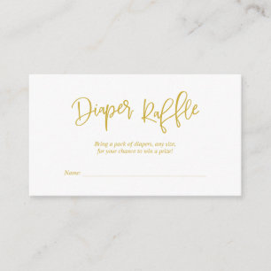 Babydusche-Windelwaschmaschine, Creative-Gold-Scri Begleitkarte