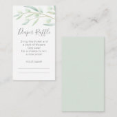 Babydusche Windelwaschmaschine Wasserfarbe Begleitkarte (Vorne/Hinten)