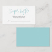 Babydusche Windelwindeln, kreatives Tiffany-Skript Begleitkarte (Vorne/Hinten)