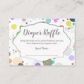 Babydusche Windelwulststicket, Polka Dots Begleitkarte (Vorderseite)