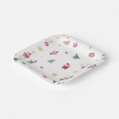 Babydusche Winter Greenery Pappteller (Gewinkelt)