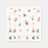 Babydusche Winter Weihnachten Serviette (Vorderseite)