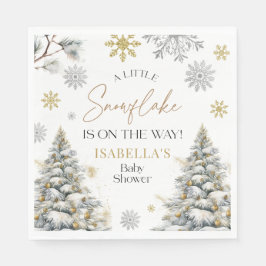 Babydusche Winter Wonderland Serviette