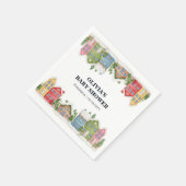 Babydusche Winterschneedorf Serviette (Ecke)