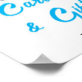 Babydusche Wir können frühzeitig abwarten Karten u Poster (Ecke)