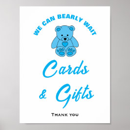 Babydusche Wir können frühzeitig abwarten Karten u Poster