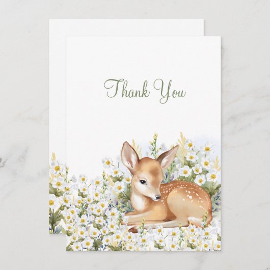 Babydusche Wohnung Vielen Dank mit einer schönen G Dankeskarte (Vorne/Hinten)