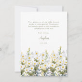 Babydusche Wohnung Vielen Dank mit einer schönen G Dankeskarte (Rückseite)